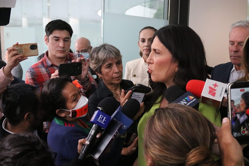 Kenia López Rabadán vincula política exterior con crisis humanitaria mexicana