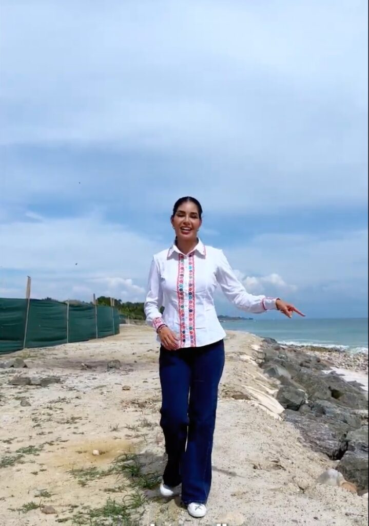 Geraldine Ponce reconoce lucha ciudadana por Playa las Cocinas