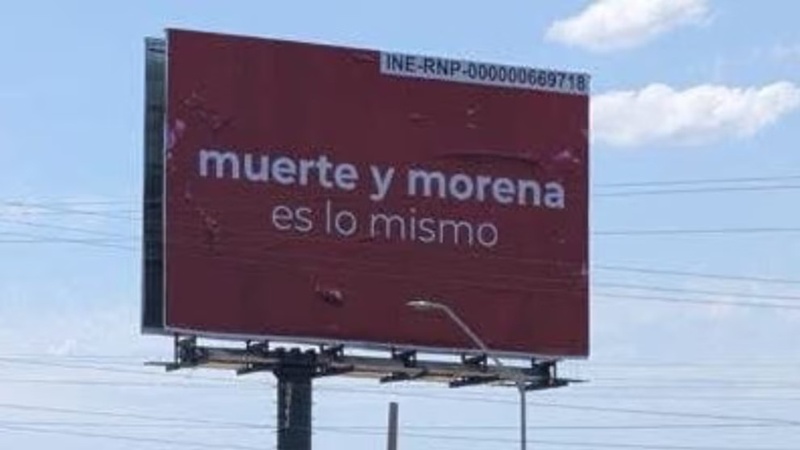 IEE ordena retirar espectaculares del PAN en Chihuahua por campaña sobre Morena