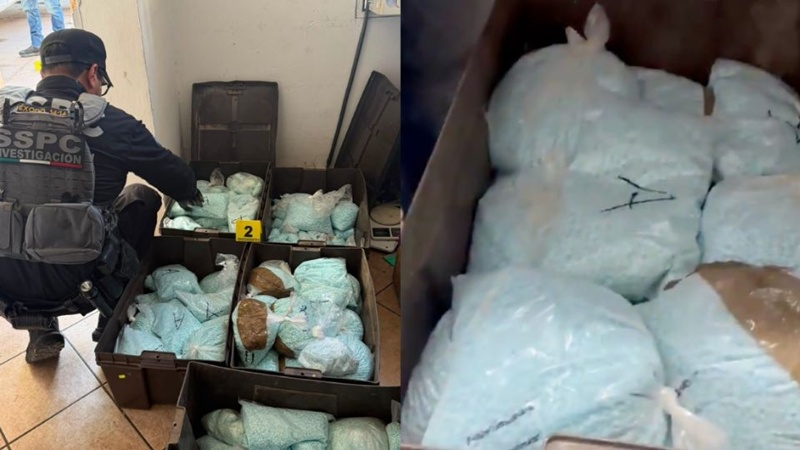Aseguran 120 kilos de fentanilo en operativo contra Los Rusos