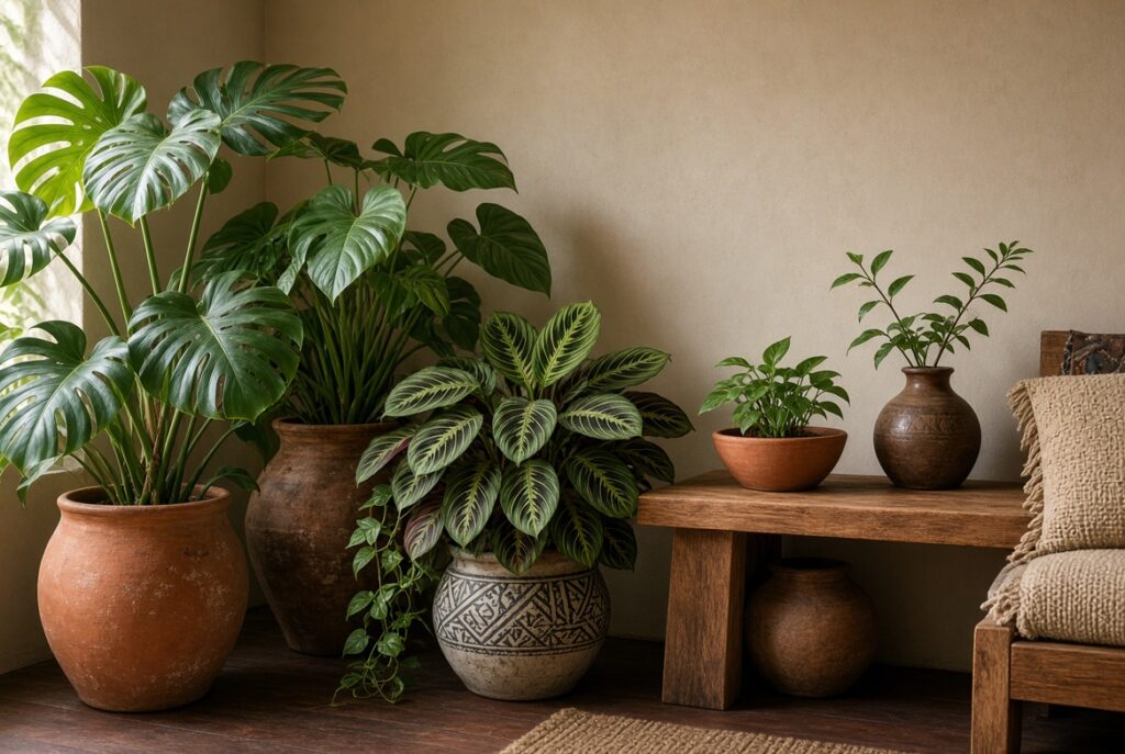 Plantas frondosas y diseño biofílico marcan la decoración 2026